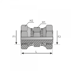 Adapter female ORFS – female ORFS (AFGO)